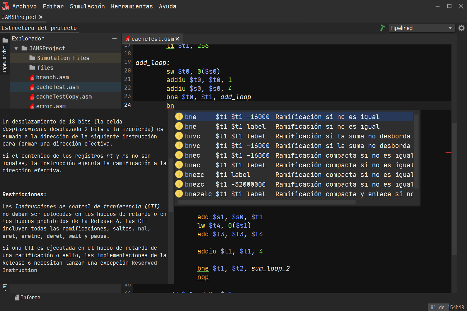 Live Documentation in Spanish via Ctrl+Q