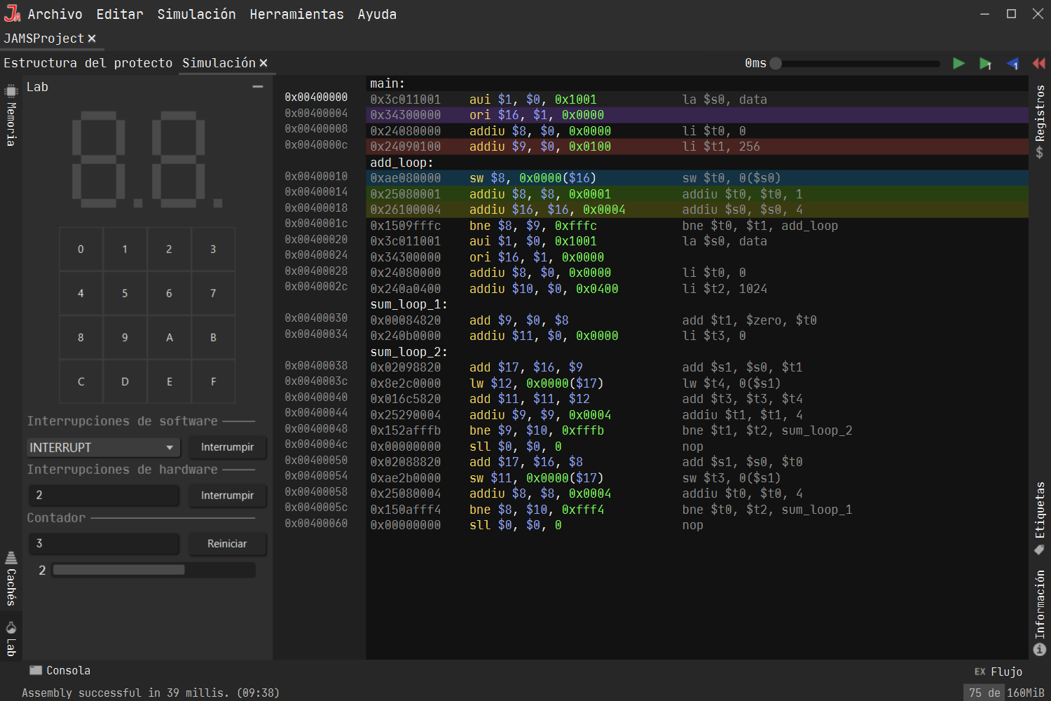 Lab widget, similar to MARS